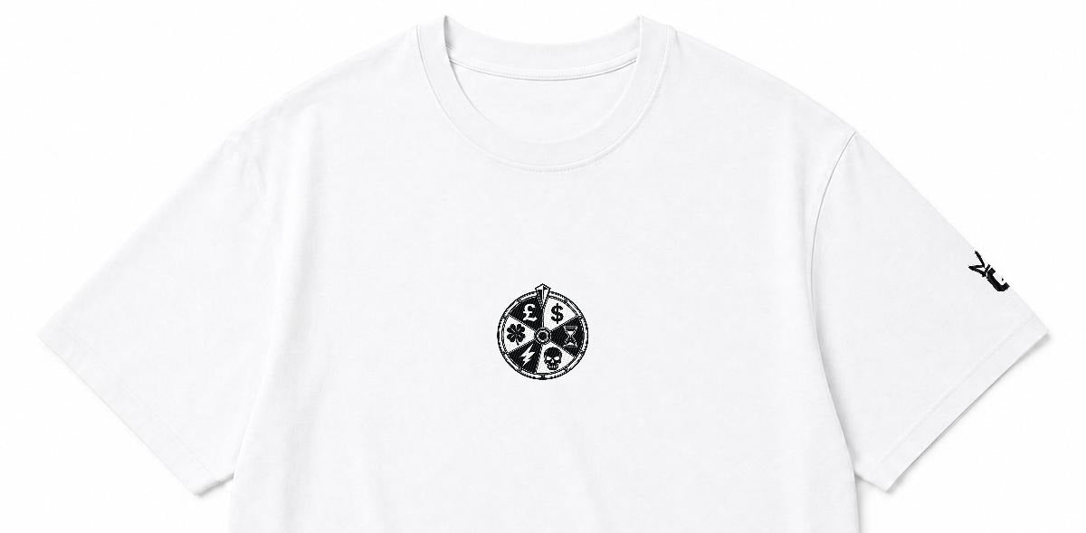 Wheel of Fate Heavyweight Embroidered T-Shirt – DROP 002 | GURILLA®