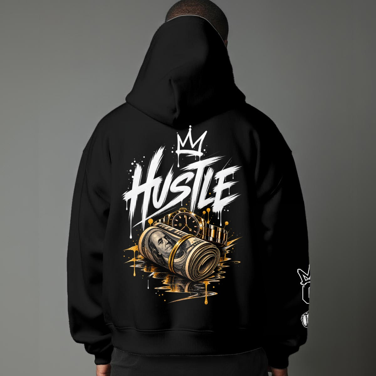 Hustle Money & Time Graphic Hoodie | GURILLA® Streetwear