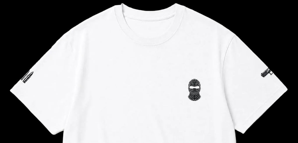 Masked Heavyweight Embroidered T-Shirt – DROP 002 | GURILLA®