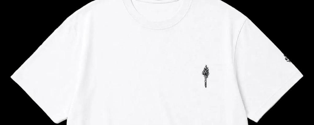 Burning Match Embroidered T-Shirt – DROP 002 | GURILLA®