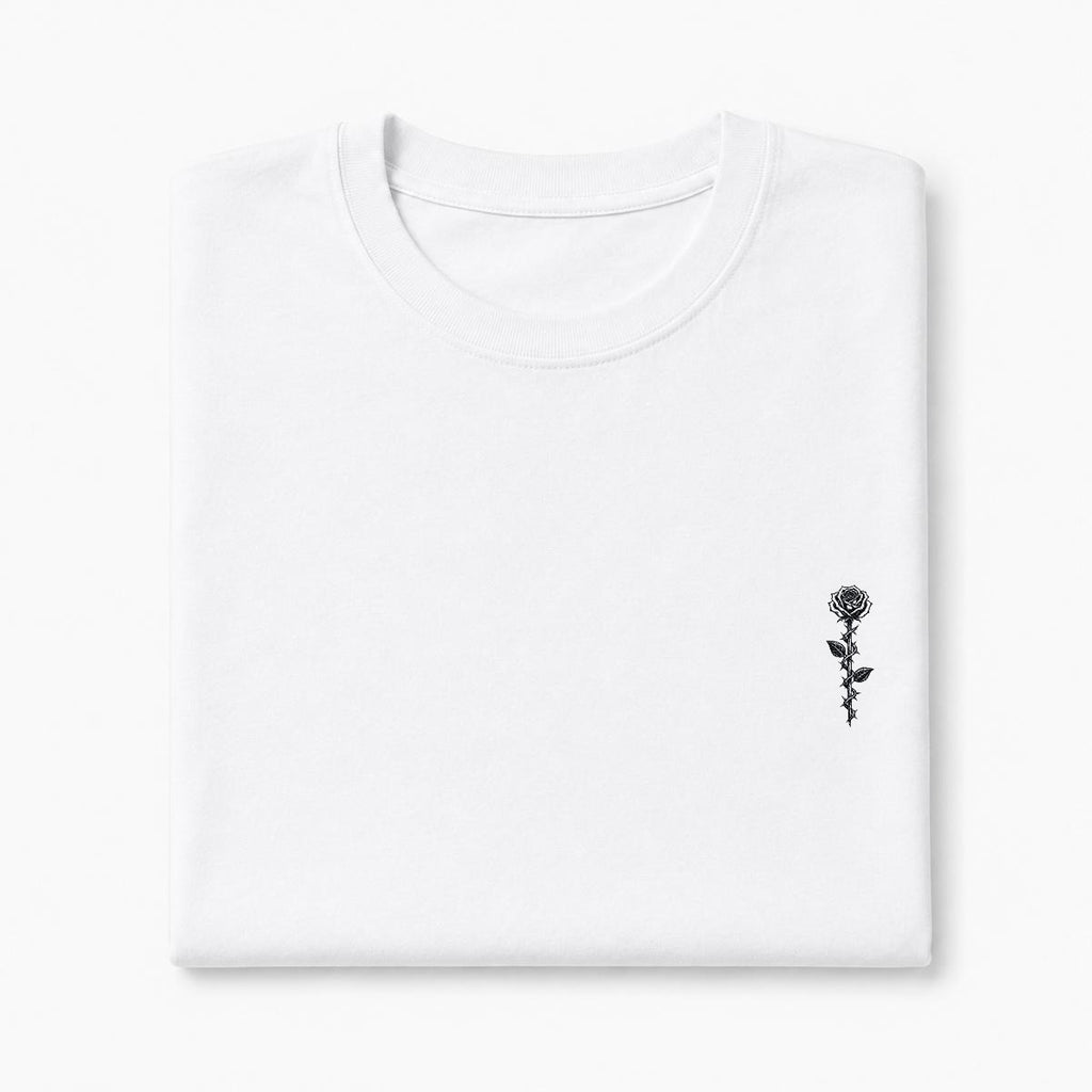 Thorned Rose Embroidered T-Shirt – DROP 002 | GURILLA®