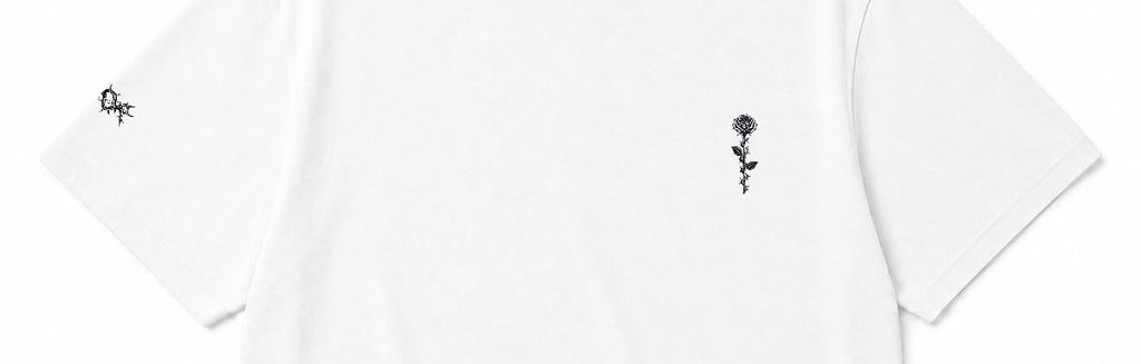 Thorned Rose Embroidered T-Shirt – DROP 002 | GURILLA®