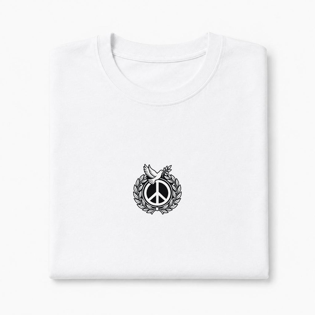 Peace Emblem Heavyweight Embroidered T-Shirt – DROP 002 | GURILLA®