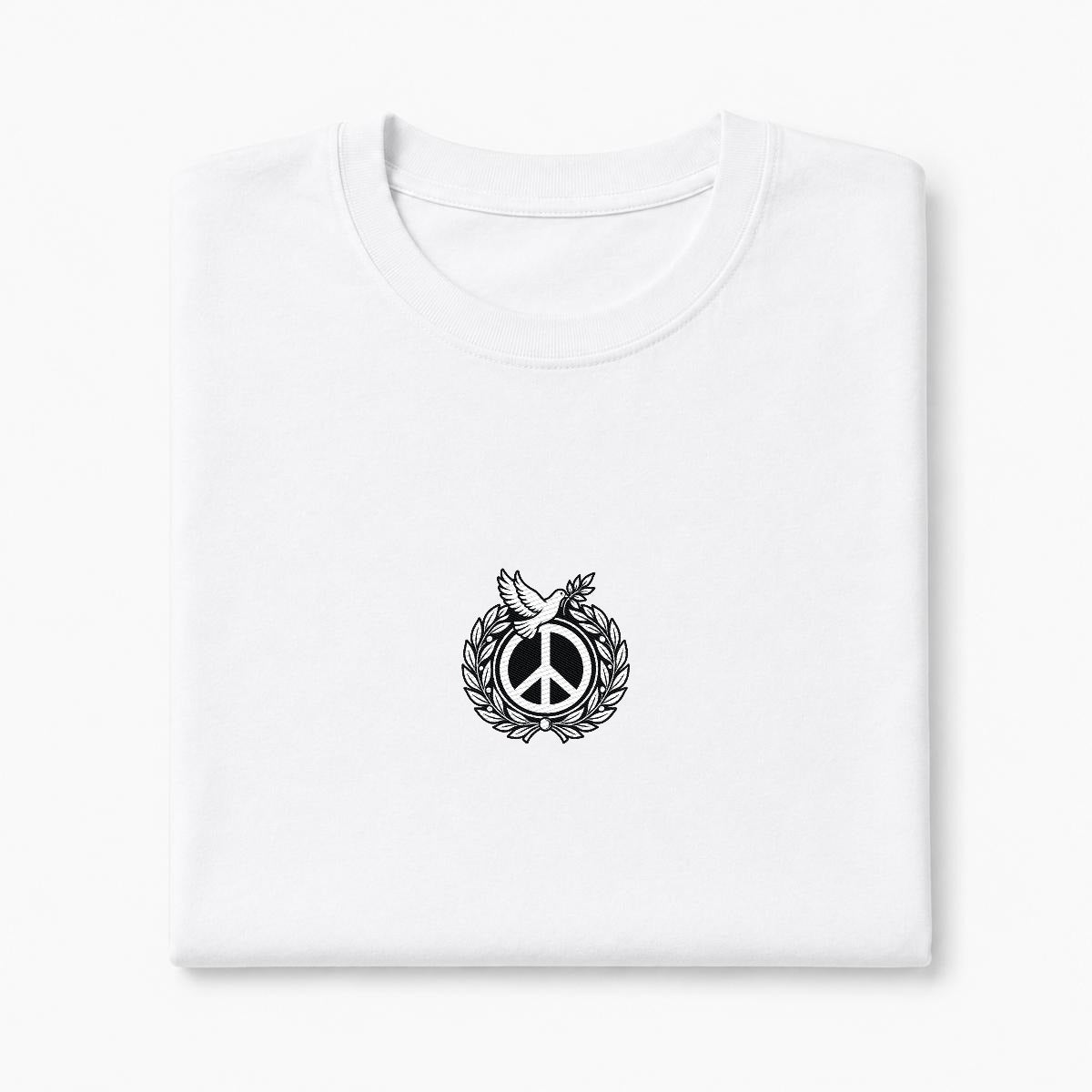 Peace Emblem Heavyweight Embroidered T-Shirt – DROP 002 | GURILLA®