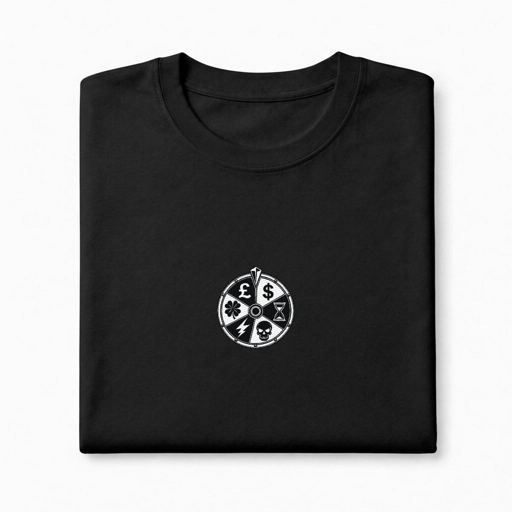 Wheel of Fate Heavyweight Embroidered T-Shirt – DROP 002 | GURILLA®