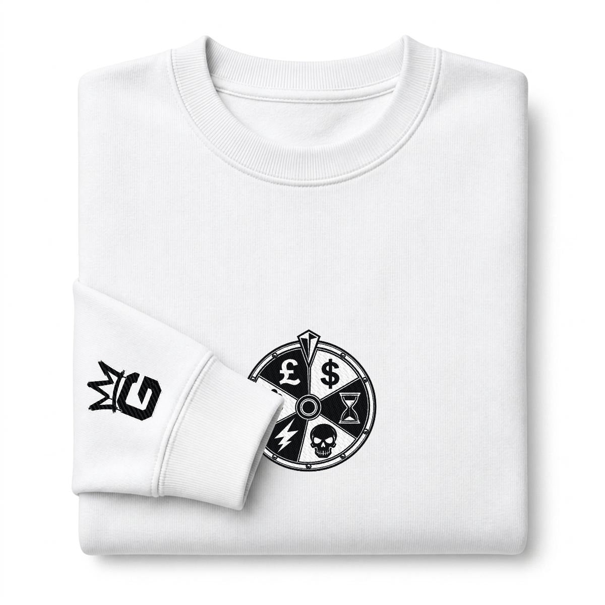 Wheel of Fate Heavyweight Embroidered Sweatshirt – DROP 002 | GURILLA®
