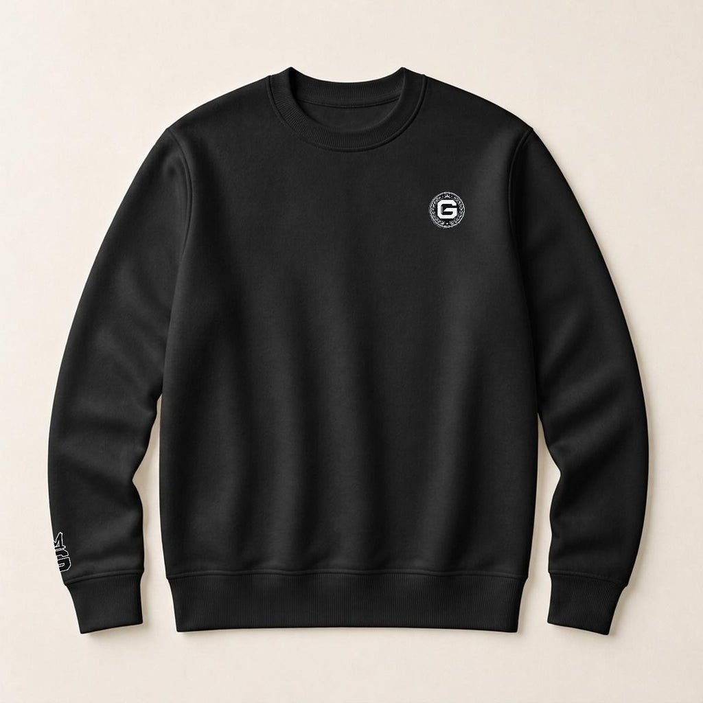 G Coin Emblem Heavyweight Embroidered Crewneck Sweatshirt – DROP 002 | GURILLA®
