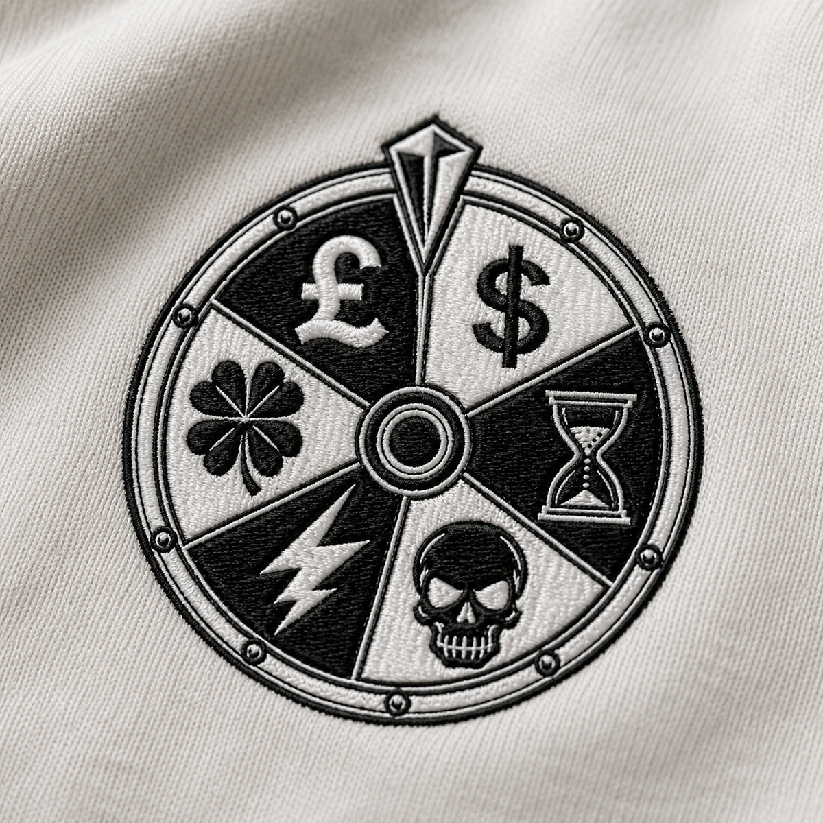 Wheel of Fate Heavyweight Embroidered Sweatshirt – DROP 002 | GURILLA®