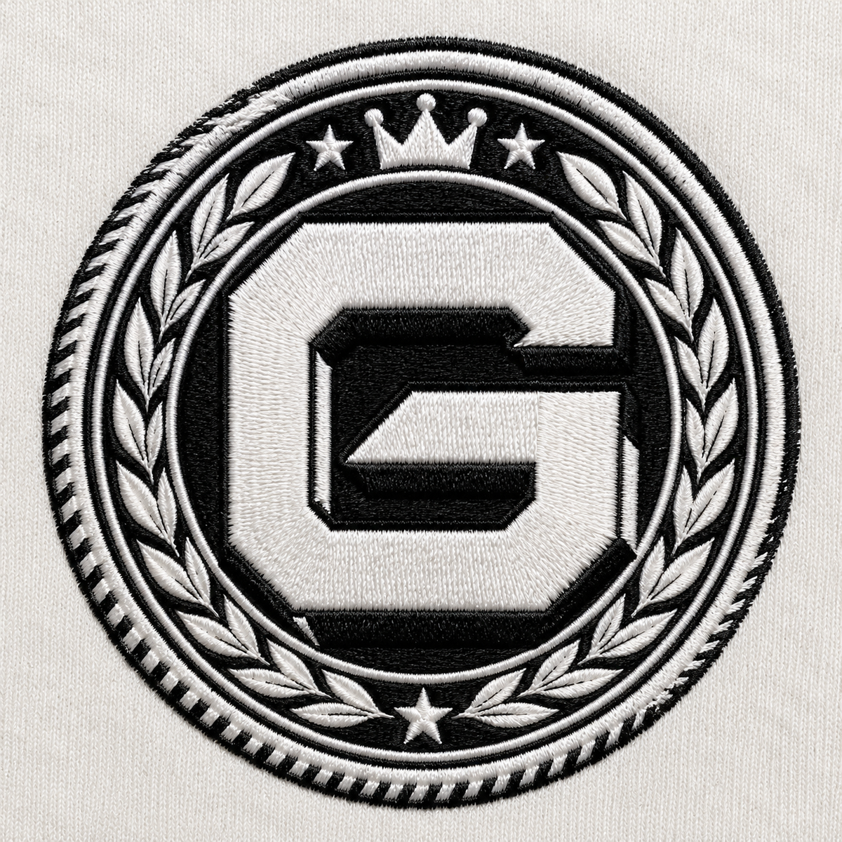 G Coin Emblem Heavyweight Embroidered Crewneck Sweatshirt – DROP 002 | GURILLA®