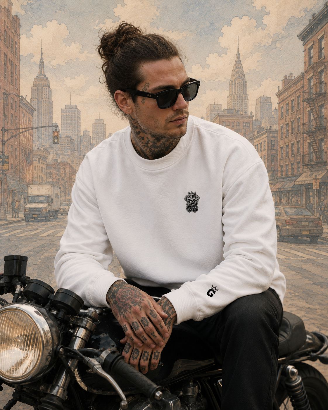 Roll the Dice Embroidered Crewneck Sweatshirt – DROP 002 | GURILLA®