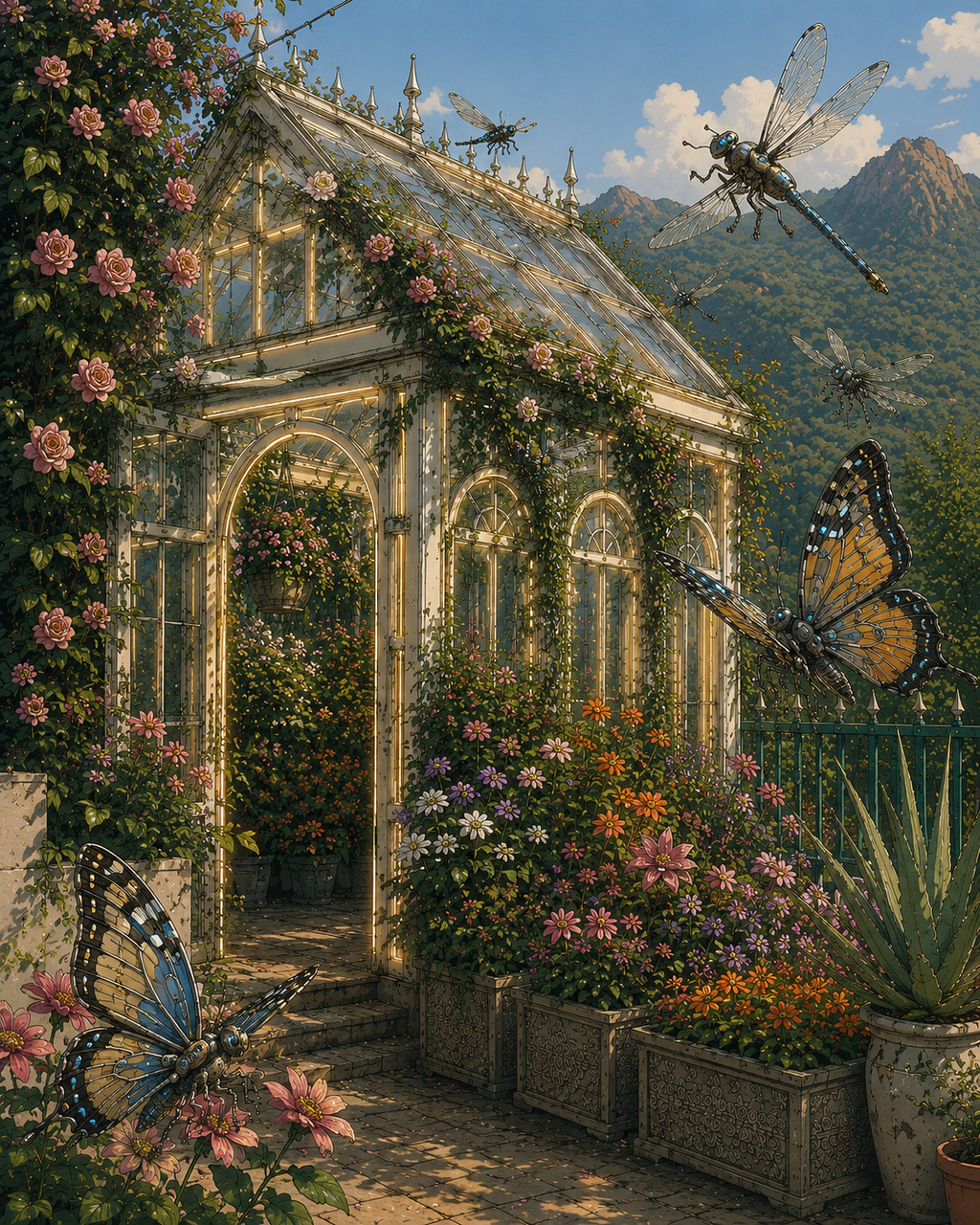 Greenhouse Canvas Wall Art | Contemporary Wall Art | Museum Quality | Multiple Sizes