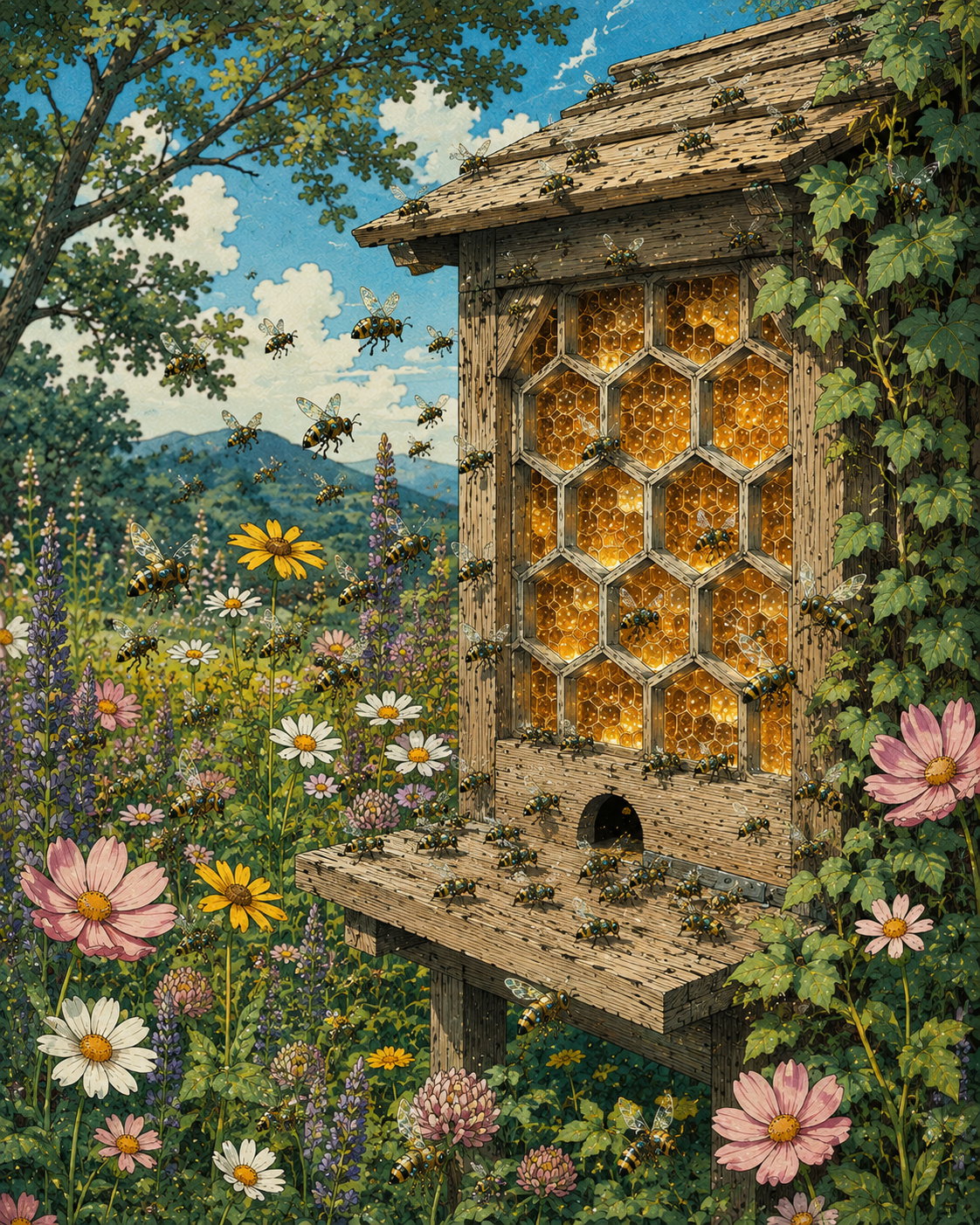 Ecosystem Canvas Wall Art | Contemporary Wall Art | Museum Quality | Multiple Sizes