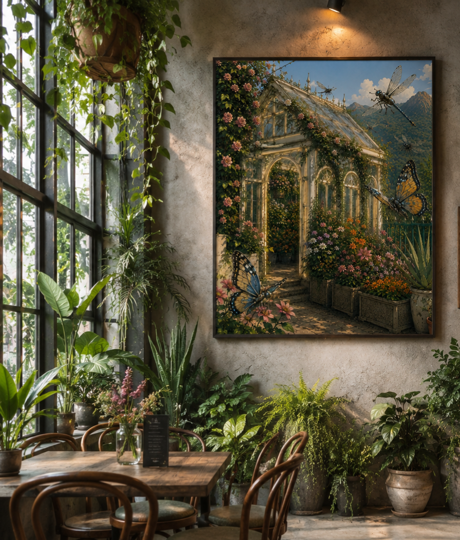Greenhouse Canvas Wall Art | Contemporary Wall Art | Museum Quality | Multiple Sizes