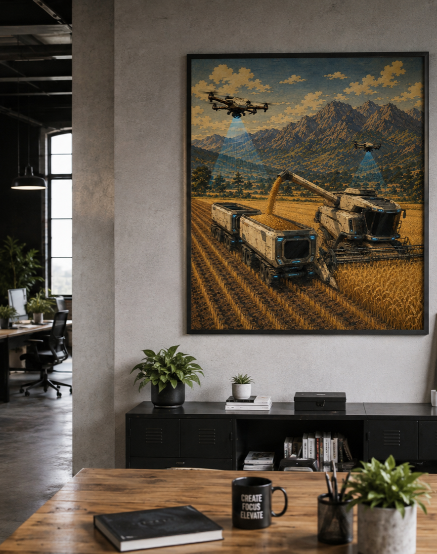 Harvest Framed Art Print | Contemporary Wall Art | Museum Quality | Multiple Sizes