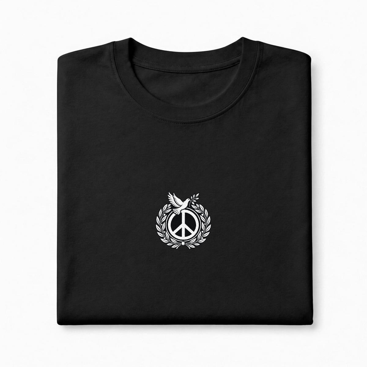 Peace Emblem Heavyweight Embroidered T-Shirt – DROP 002 | GURILLA®