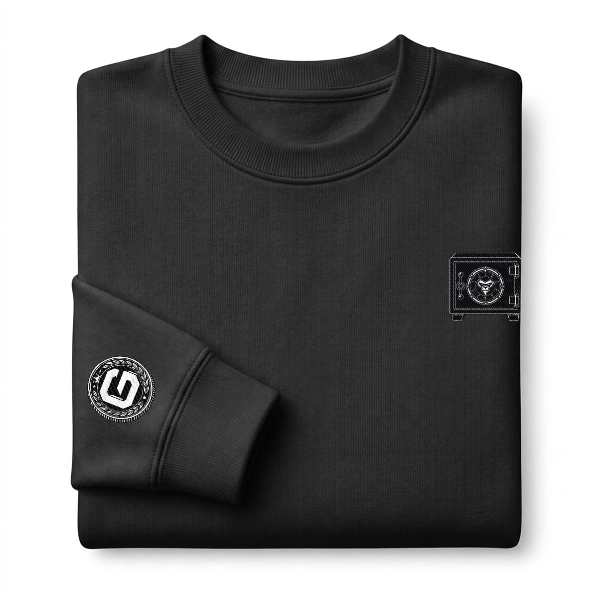 Locked Wealth Heavyweight Embroidered Crewneck Sweatshirt – DROP 002 | GURILLA®