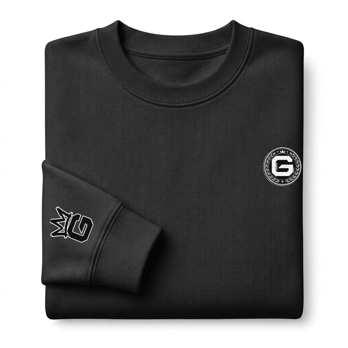 G Coin Emblem Heavyweight Embroidered Crewneck Sweatshirt – DROP 002 | GURILLA®