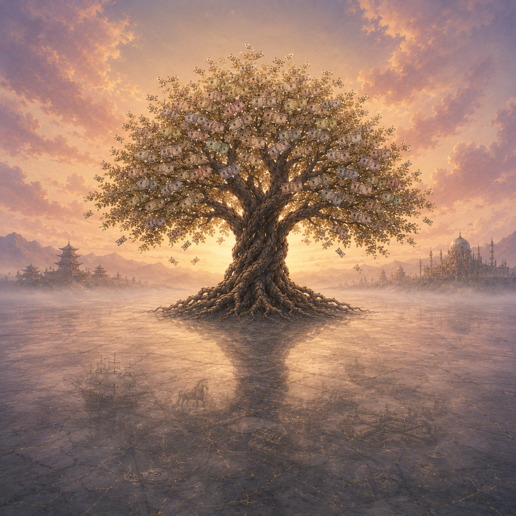 Money Tree Framed Art Print | Contemporary Wall Art | Museum Quality | Multiple Sizes