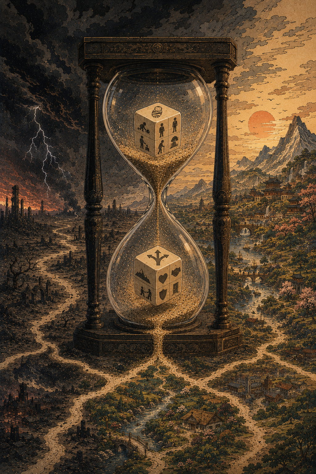 Sands of Time Canvas Wall Art | Symbolic Wall Art | Museum Quality | Multiple Sizes