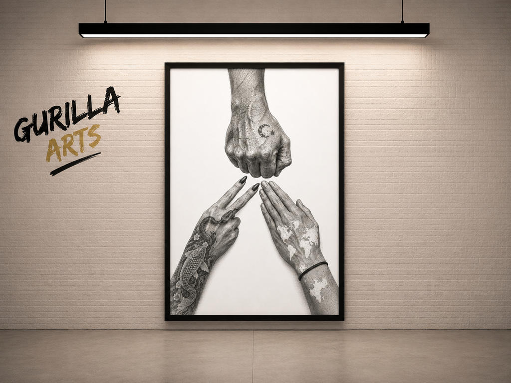 The Rules We Live By | Inspirational Canvas Wall Art | Contemporary Fine Art Print | Modern Home Decor / Framed poster