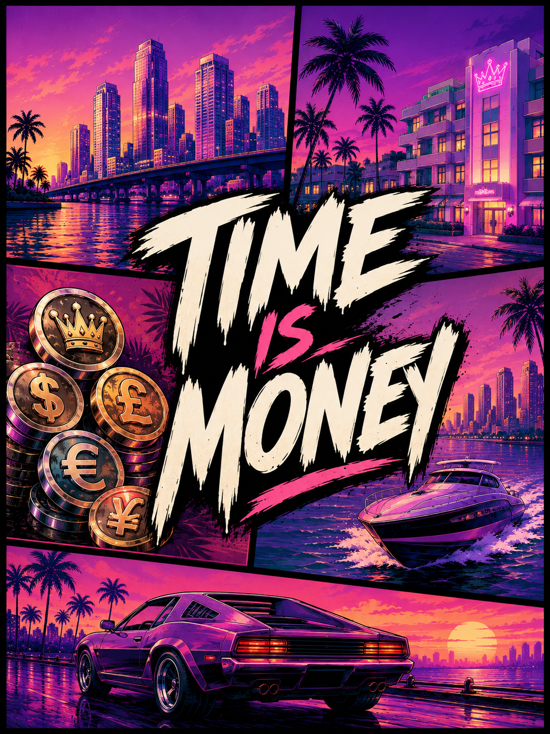 Time Is Money Graphic T-Shirt | GURILLA® Streetwear