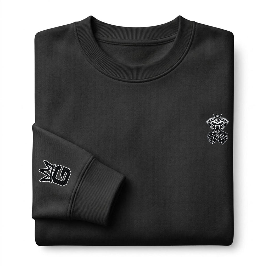 Roll the Dice Embroidered Crewneck Sweatshirt – DROP 002 | GURILLA®