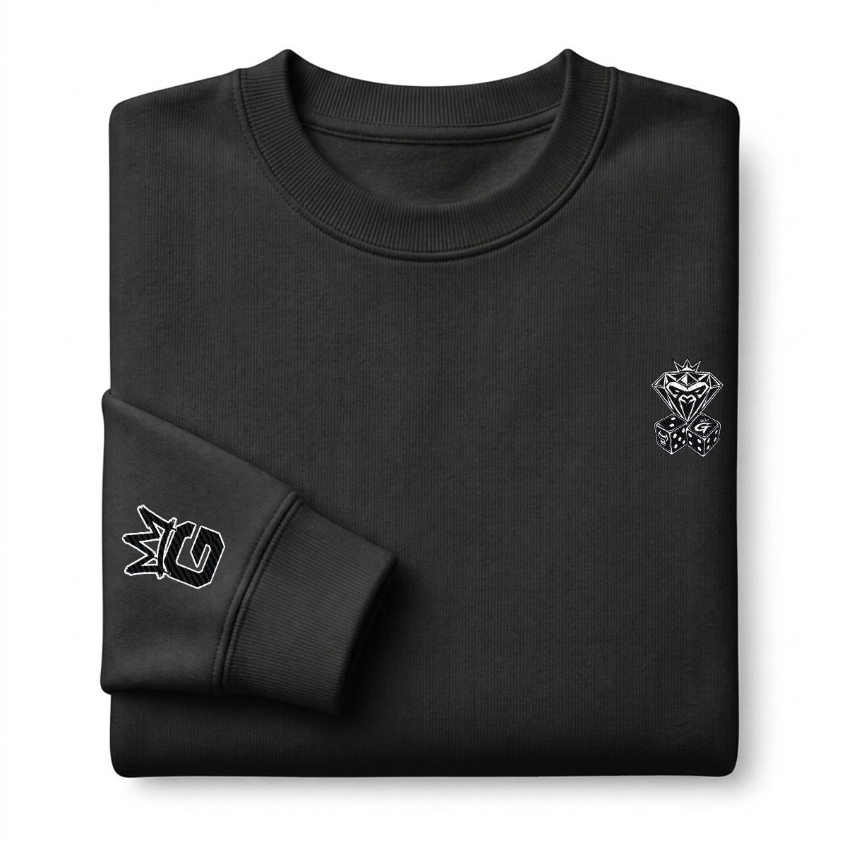 Roll the Dice Embroidered Crewneck Sweatshirt – DROP 002 | GURILLA®
