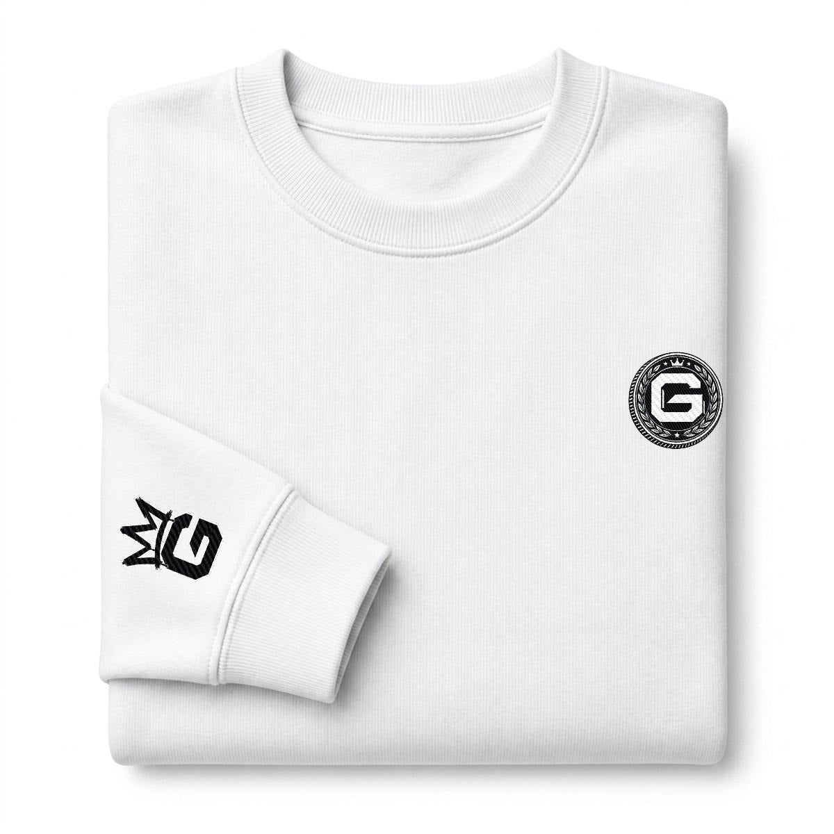 G Coin Emblem Heavyweight Embroidered Crewneck Sweatshirt – DROP 002 | GURILLA®