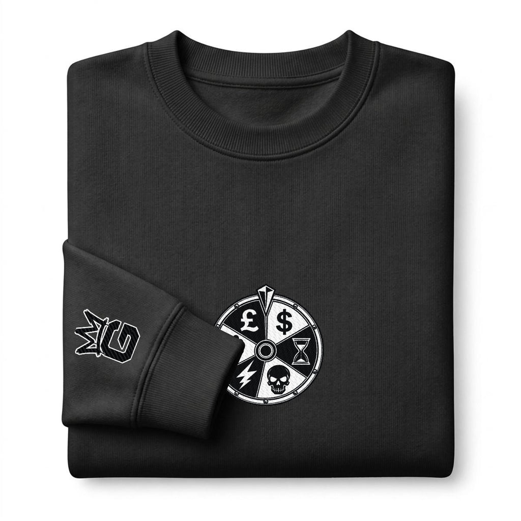 Wheel of Fate Heavyweight Embroidered Sweatshirt – DROP 002 | GURILLA®