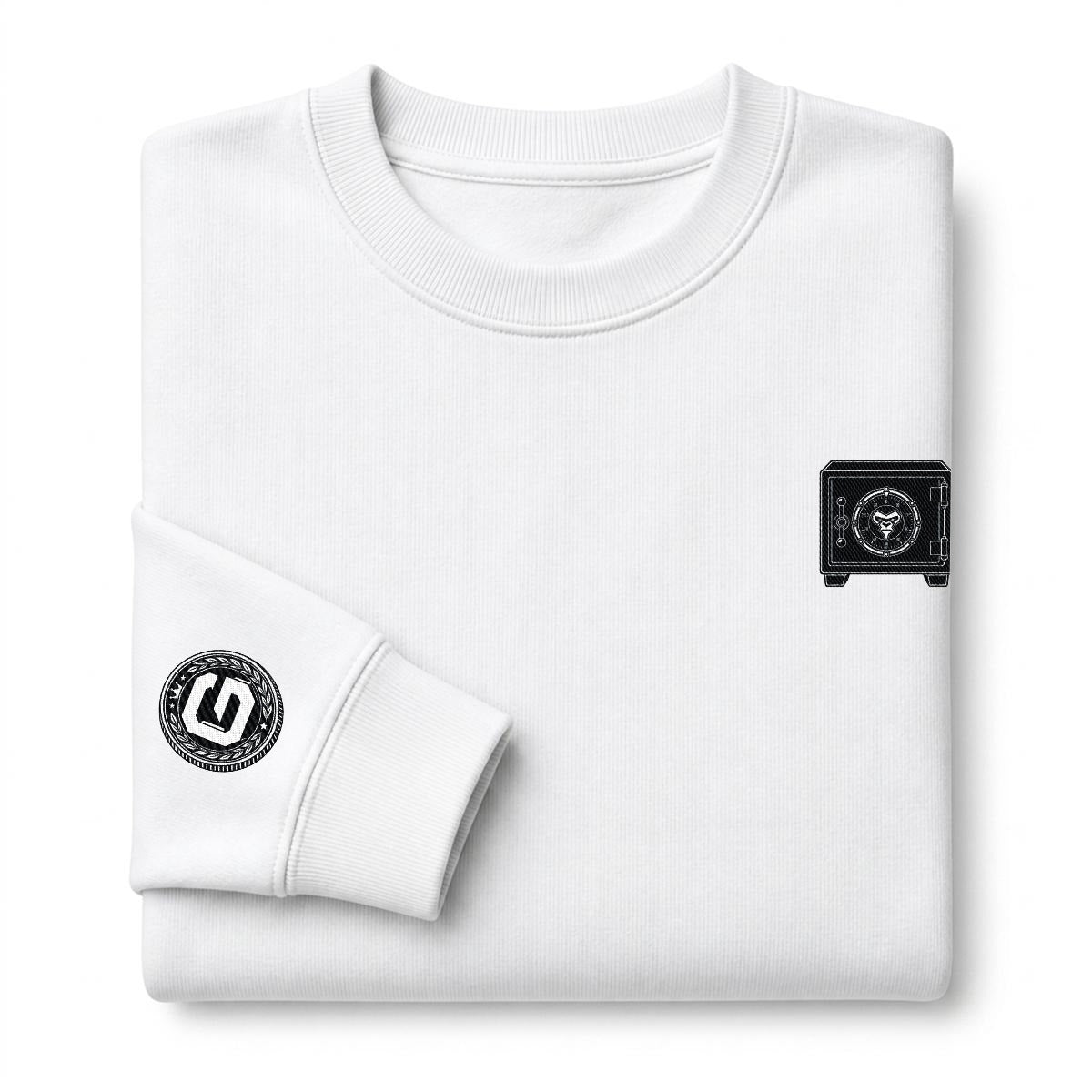 Locked Wealth Heavyweight Embroidered Crewneck Sweatshirt – DROP 002 | GURILLA®