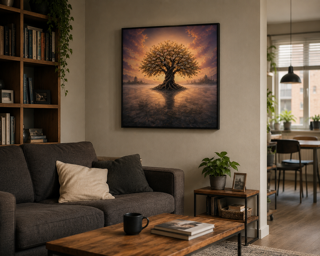 Money Tree Framed Art Print | Contemporary Wall Art | Museum Quality | Multiple Sizes