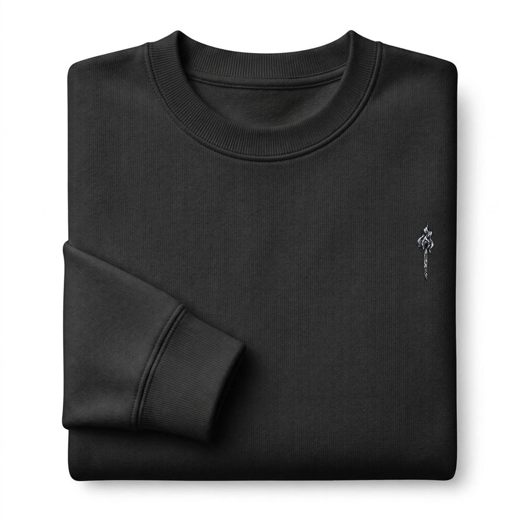 Burning Match Embroidered Crewneck Sweatshirt – DROP 002 | GURILLA®