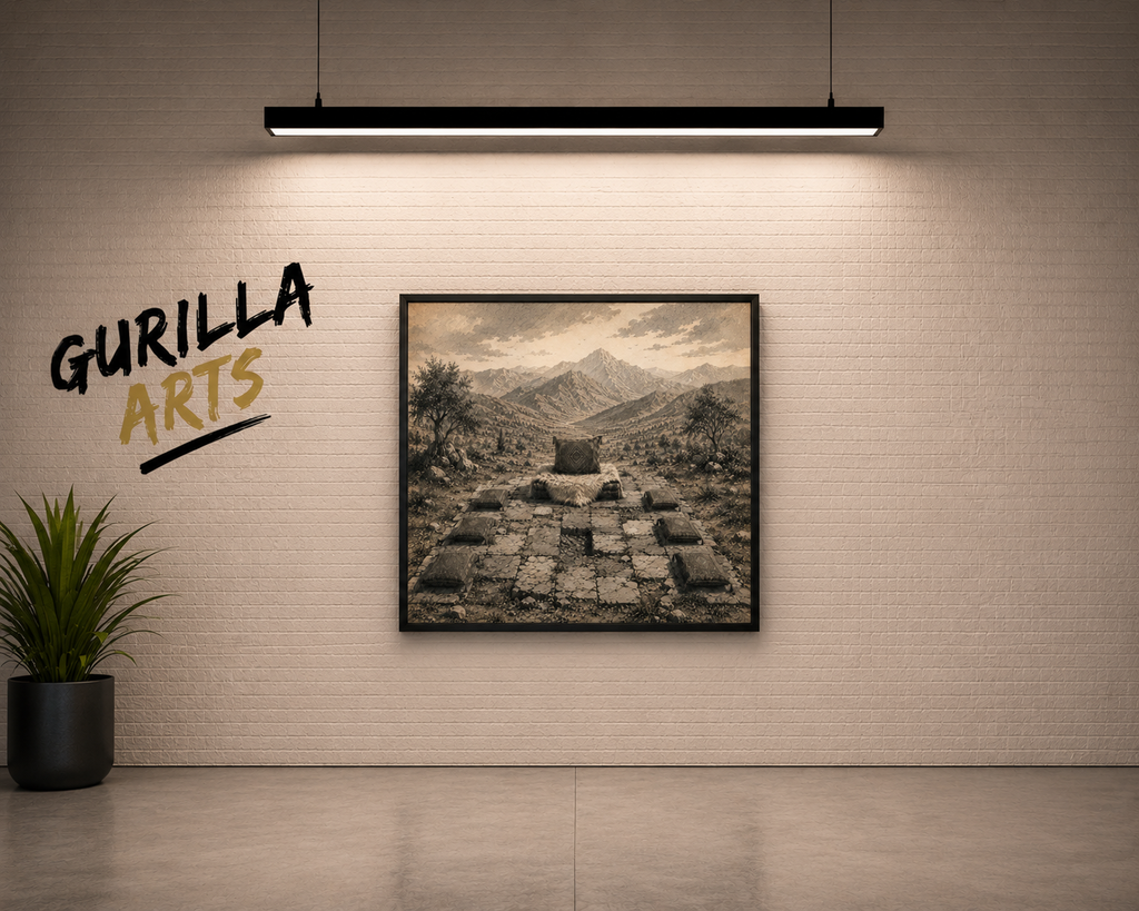 KURSI | Symbolic Fine Art Print | Premium Framed Wall Art | GURILLA ARTS / Framed poster
