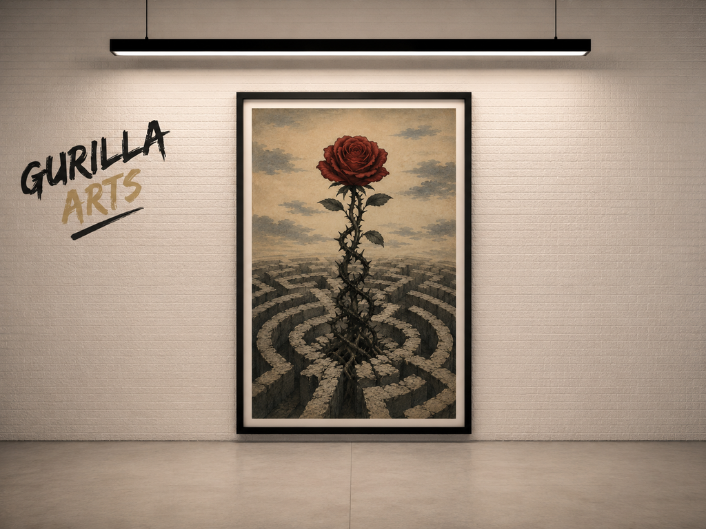 Nafs | Islamic Fine Art Canvas | Spiritual Wall Art | Muslim Home Decor / Framed photo paper poster