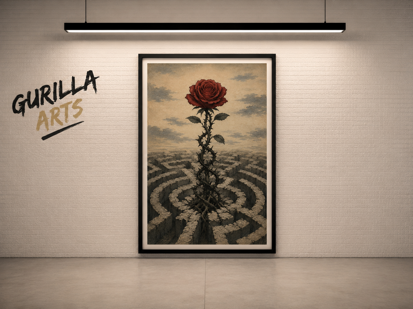 Nafs | Islamic Fine Art Canvas | Spiritual Wall Art | Muslim Home Decor / Framed photo paper poster